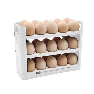 30-Cube Egg Tray Organizer for Refrigerators
