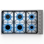COSTWAY 36-Inch Stainless Steel Gas Cooktop