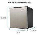 West Bend 1.7 Cu. Ft. Compact Mini Fridge
