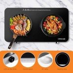 ONNASE 1800W Double Induction Cooktop with Timer