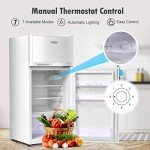 COSTWAY 3.4 Cu. Ft. Compact Refrigerator - White