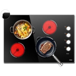 30" Electric Cooktop with 4 Knob-Control Burners