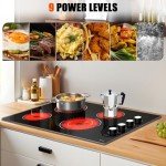 30" Electric Cooktop with 4 Knob-Control Burners
