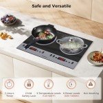CAMPLUX 2-Burner Portable Induction Cooktop 1800W