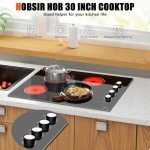 30" Electric Cooktop with 4 Knob-Control Burners