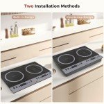 CAMPLUX 2-Burner Portable Induction Cooktop 1800W