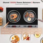 CAMPLUX 2-Burner Portable Induction Cooktop 1800W