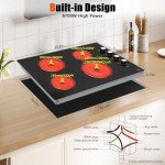 30" Electric Cooktop with 4 Knob-Control Burners