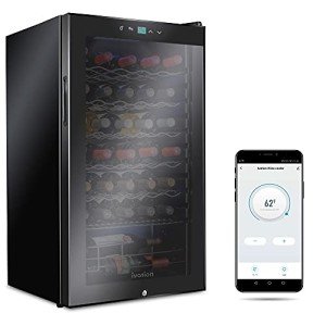 Ivation 34-Bottle Wine Cooler with Wi-Fi Control