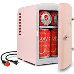 Koolatron 4L Retro Mini Portable Fridge - Pink