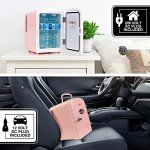 Koolatron 4L Retro Mini Portable Fridge - Pink