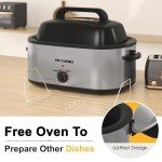 28 Quart Electric Roaster Oven with Self-Basting Lid