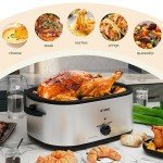 28 Quart Electric Roaster Oven with Self-Basting Lid