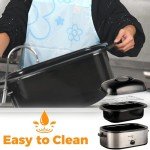 28 Quart Electric Roaster Oven with Self-Basting Lid
