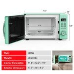 Galanz Retro 0.7 cu ft Microwave Oven - Green
