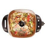 BELLA Nonstick Electric Skillet with Glass Lid