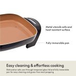BELLA Nonstick Electric Skillet with Glass Lid