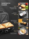 FOHERE 3-in-1 Waffle and Sandwich Maker