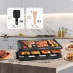 Fajiabao Smokeless Indoor BBQ Grill with Cheese Pans