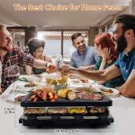 Fajiabao Smokeless Indoor BBQ Grill with Cheese Pans