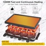 Fajiabao Smokeless Indoor BBQ Grill with Cheese Pans