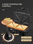 FOHERE 3-in-1 Waffle and Sandwich Maker