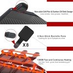 Fajiabao Smokeless Indoor BBQ Grill with Cheese Pans