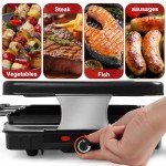 Fajiabao Smokeless Indoor BBQ Grill with Cheese Pans