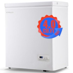 Compact Top-Open Deep Chest Freezer with Basket