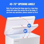 Compact Top-Open Deep Chest Freezer with Basket