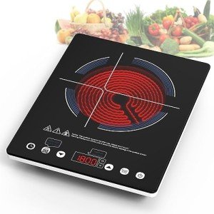 Single Burner Electric Cooktop with Touch Control