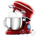 COSTWAY 660W Electric Kitchen Stand Mixer, 6.3 Quart