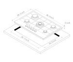 30" Built-in Gas Cooktop with 5 Burners