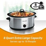 8 Quart Stainless Steel Manual Slow Cooker