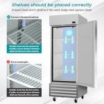 KICHKING 27" Dynamic Cooling Commercial Refrigerator 23 Cu. Ft