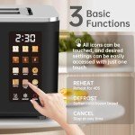 Smart 2-Slice Touchscreen Stainless Steel Toaster