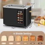 Smart 2-Slice Touchscreen Stainless Steel Toaster