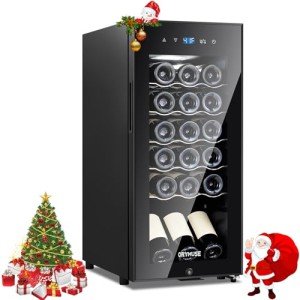 18-Bottle Freestanding Wine Cooler with Digital Control