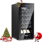 18-Bottle Freestanding Wine Cooler with Digital Control