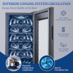 18-Bottle Freestanding Wine Cooler with Digital Control
