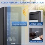 18-Bottle Freestanding Wine Cooler with Digital Control