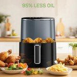 6-Quart Air Fryer with Viewing Window, 12 Functions