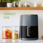 6-Quart Air Fryer with Viewing Window, 12 Functions