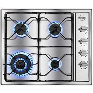 24-Inch Stainless Steel 4 Burner Gas Cooktop