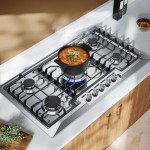 Empava 36" Stainless Steel Gas Cooktop with 5 Burners