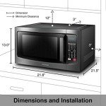 Toshiba 1.5 Cu.ft Convection Microwave Oven, Black