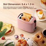 iSiLER 2-Slice Compact Bagel Toaster - Pink