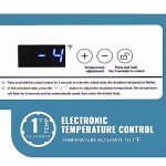 Compact Chest Freezer with Digital Control Panel