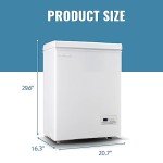 Compact Chest Freezer with Digital Control Panel
