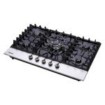 30" Gas Cooktop with 5 Burners and Glass Top